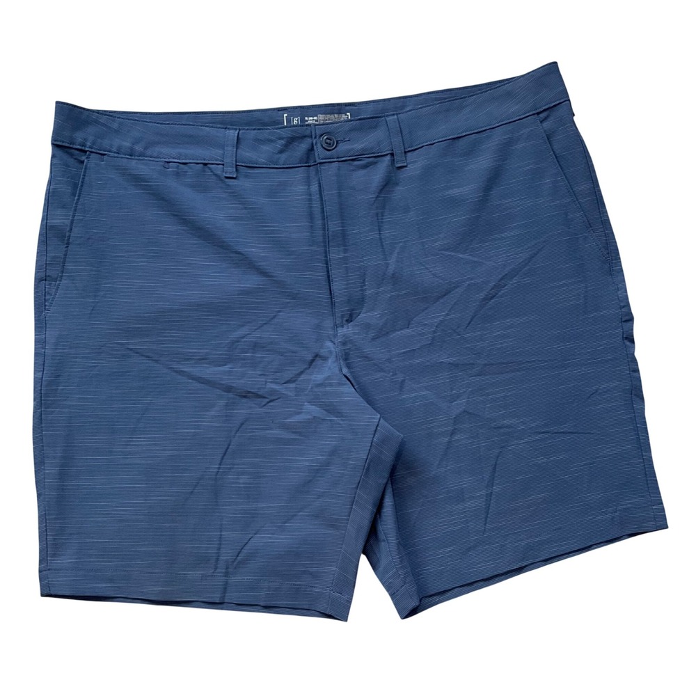 George Mens Blue Performance Hybrid Shorts XL 40-42 Golf Active Stretch Nautical